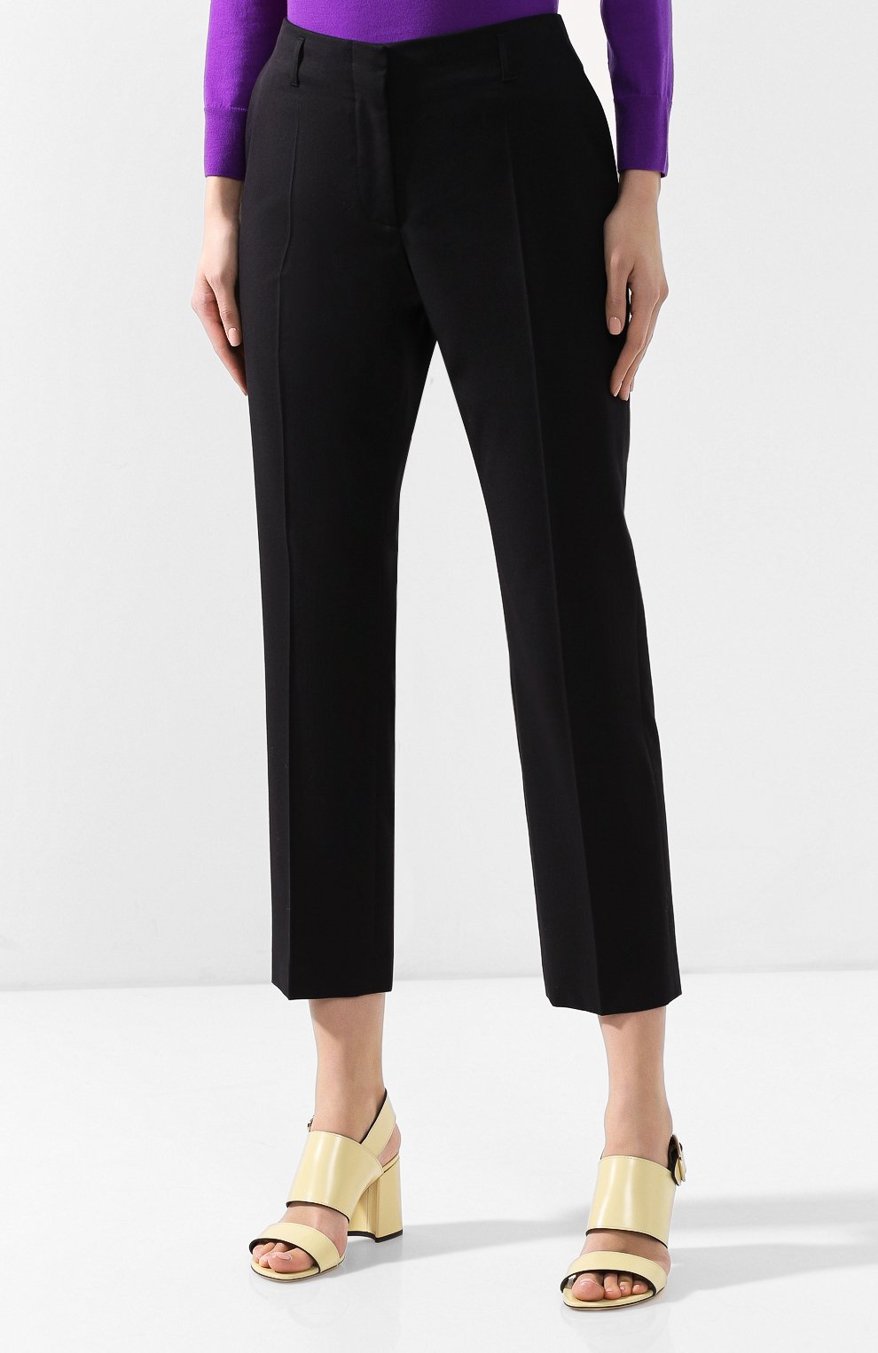 Брюки из смеси хлопка и шерсти DRIES VAN NOTEN черного цвета по цене 29750 руб., арт. 191-30913-7286, фото 3 Брюки из смеси хлопка и шерсти DRIES VAN NOTEN, арт. 191-30913-7286, фото 3