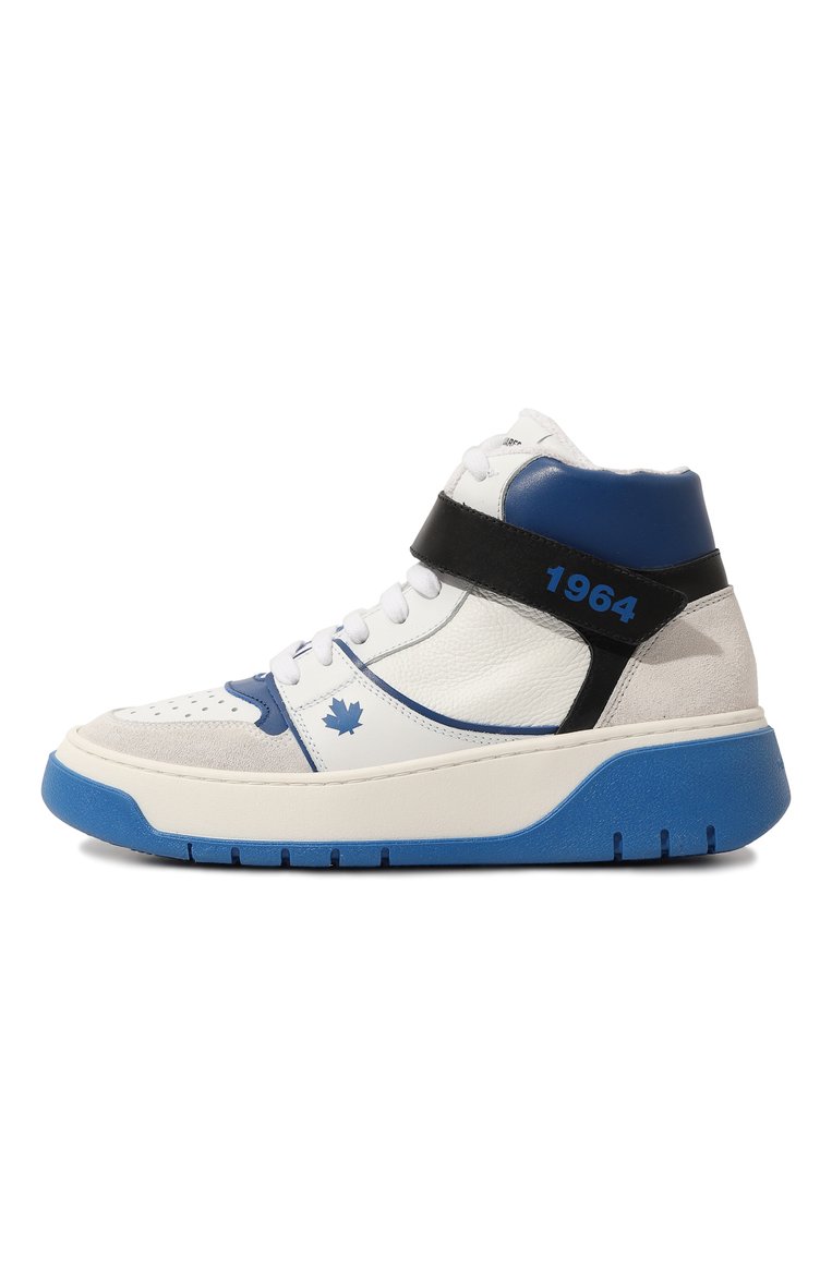 Высокие кеды из кожи DSQUARED2, арт. 75660/36-40, фото 1