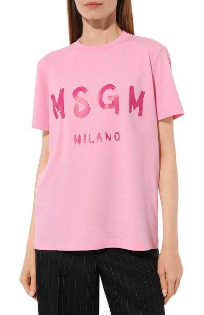 Хлопковая футболка MSGM, арт. 3541MDM510/237798, фото 3