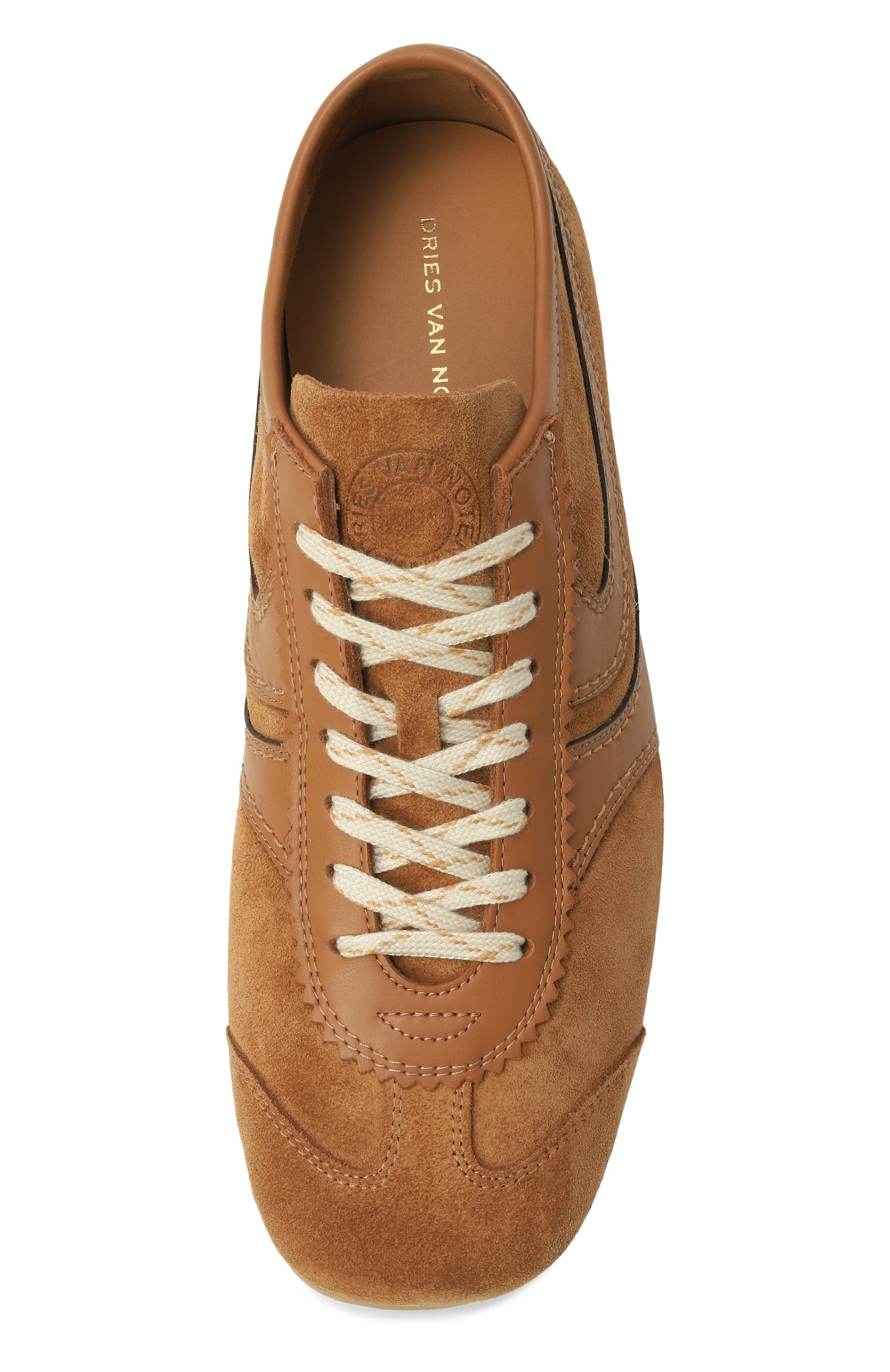 Замшевые кеды DRIES VAN NOTEN светло-коричневого цвета по цене 57100 руб., арт. 021726-126-712, фото 6 Замшевые кеды DRIES VAN NOTEN, арт. 021726-126-712, фото 6