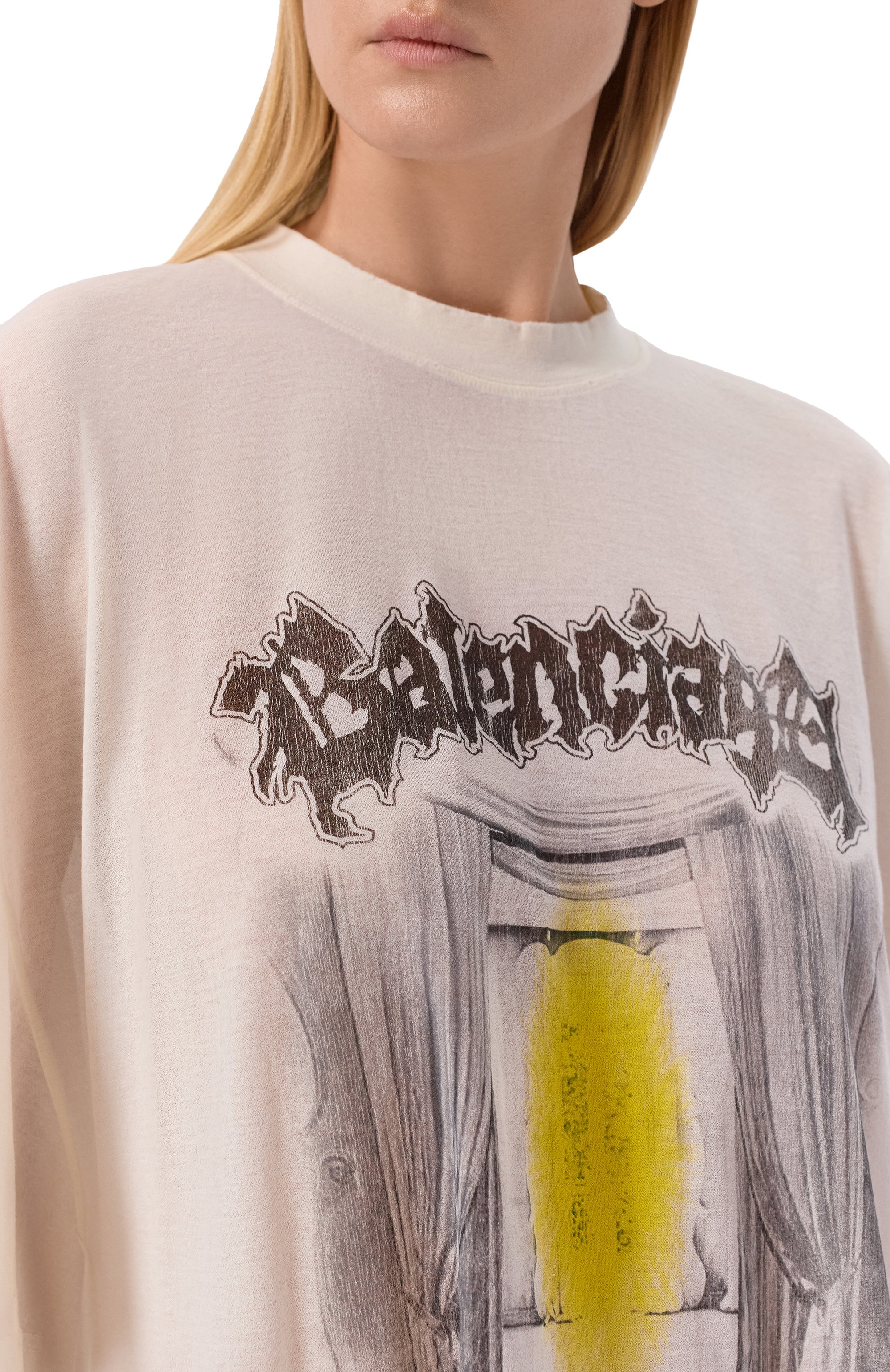 Хлопковая футболка BALENCIAGA, арт. 871750/TUVD6, фото 5