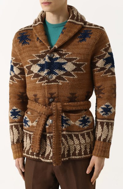 Кардиган на пуговицах с поясом и шалевым воротником RRL, арт. 782677977, фото 3