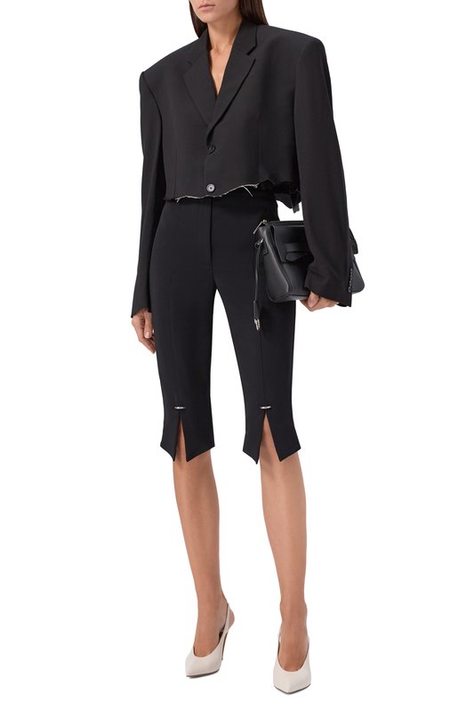 Жакет из вискозы и шерсти Balenciaga 839295/TRT01 Чёрный  839295/TRT01 Фото 2