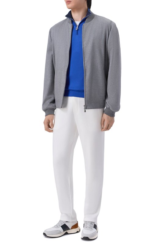 Шелковый джемпер Stefano Ricci K919511L01/R26190 Синий  K919511L01/R26190 Фото 2