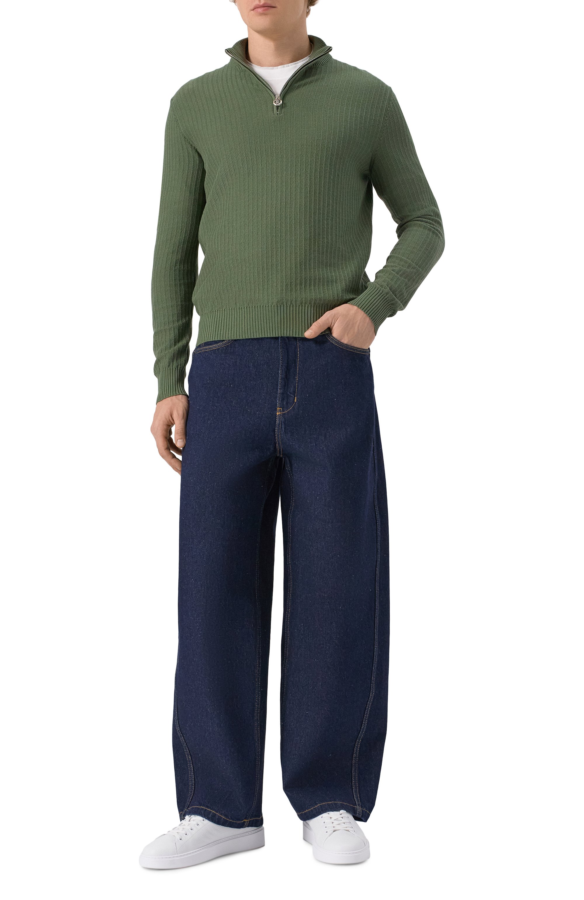 Джемпер из шелка и хлопка STEFANO RICCI, арт. K616403L01/F25110, фото 2