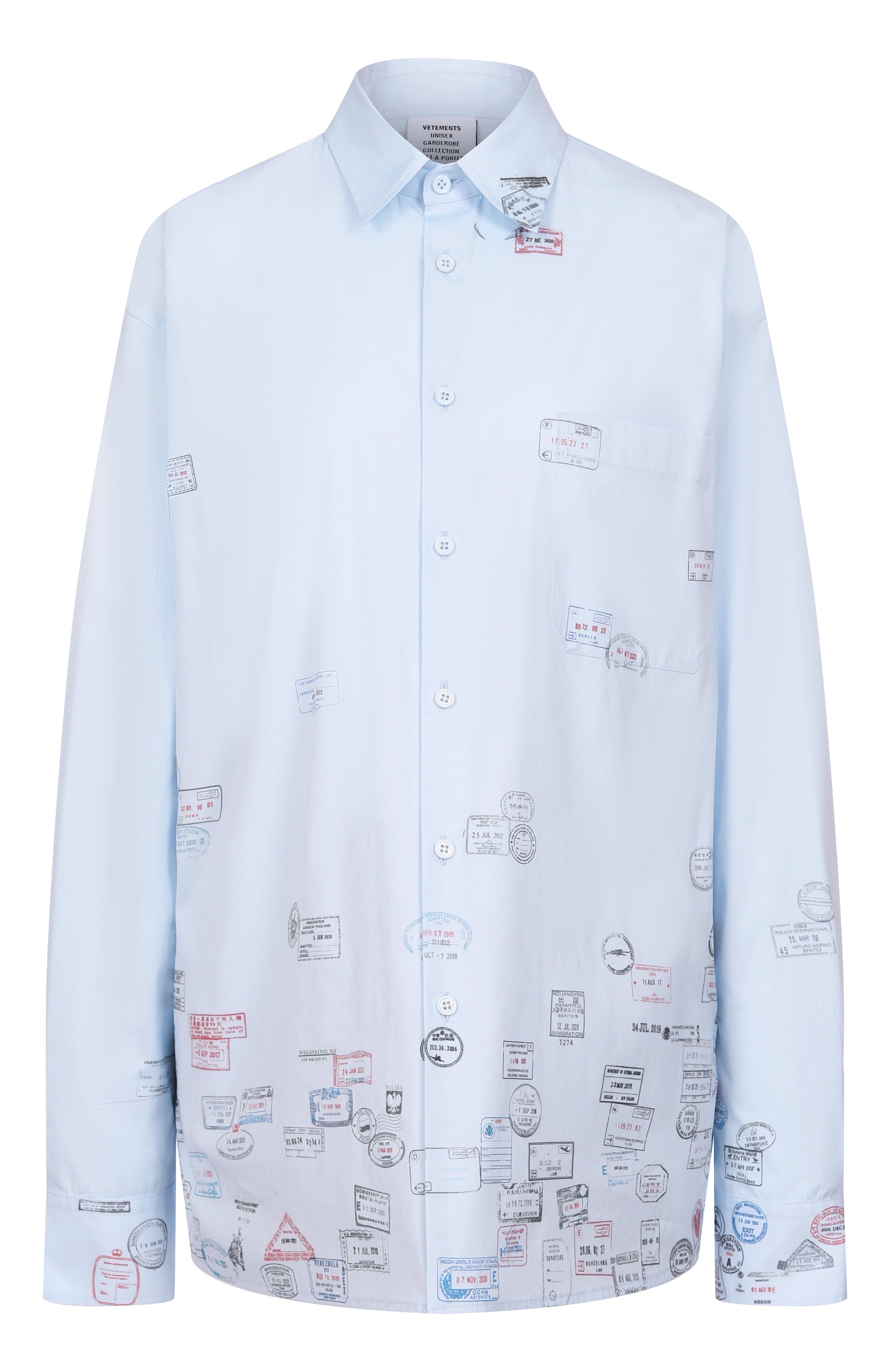 Хлопковая рубашка VETEMENTS, арт. UH76SH150L, фото 1