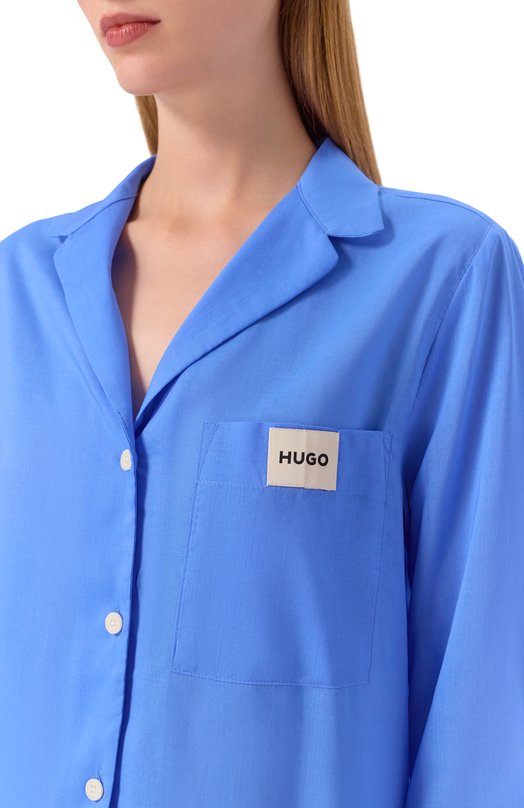 Пижама из вискозы HUGO 50544181 Голубой  50544181 Фото 7