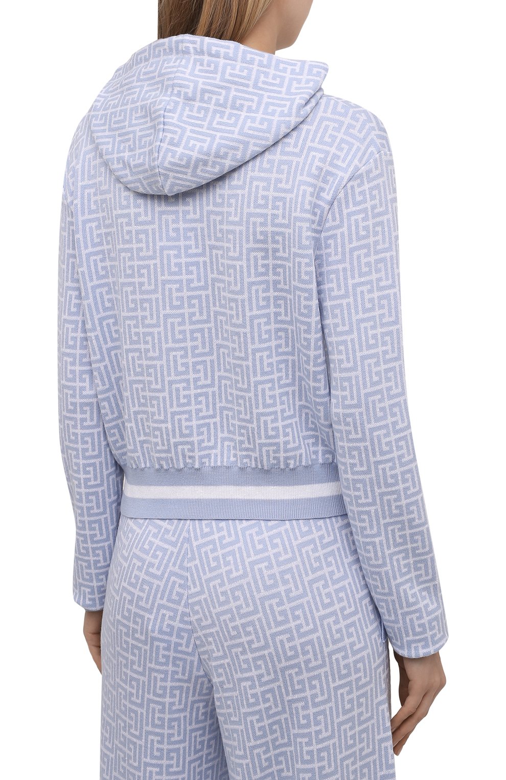 Худи из шерсти и льна BALMAIN, арт. WF1JP005/K256, фото 4