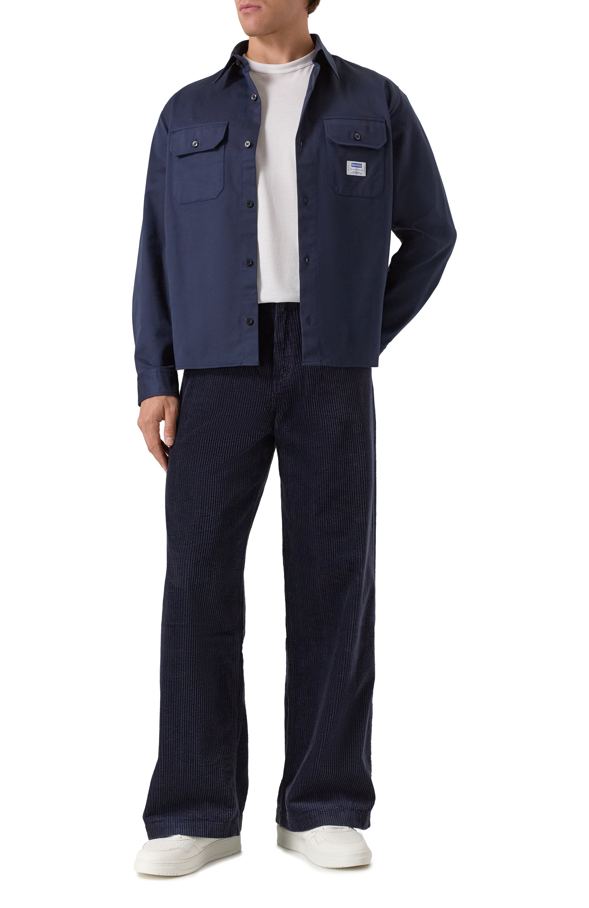 Хлопковая рубашка HUGO BLUE, арт. 50520001, фото 2