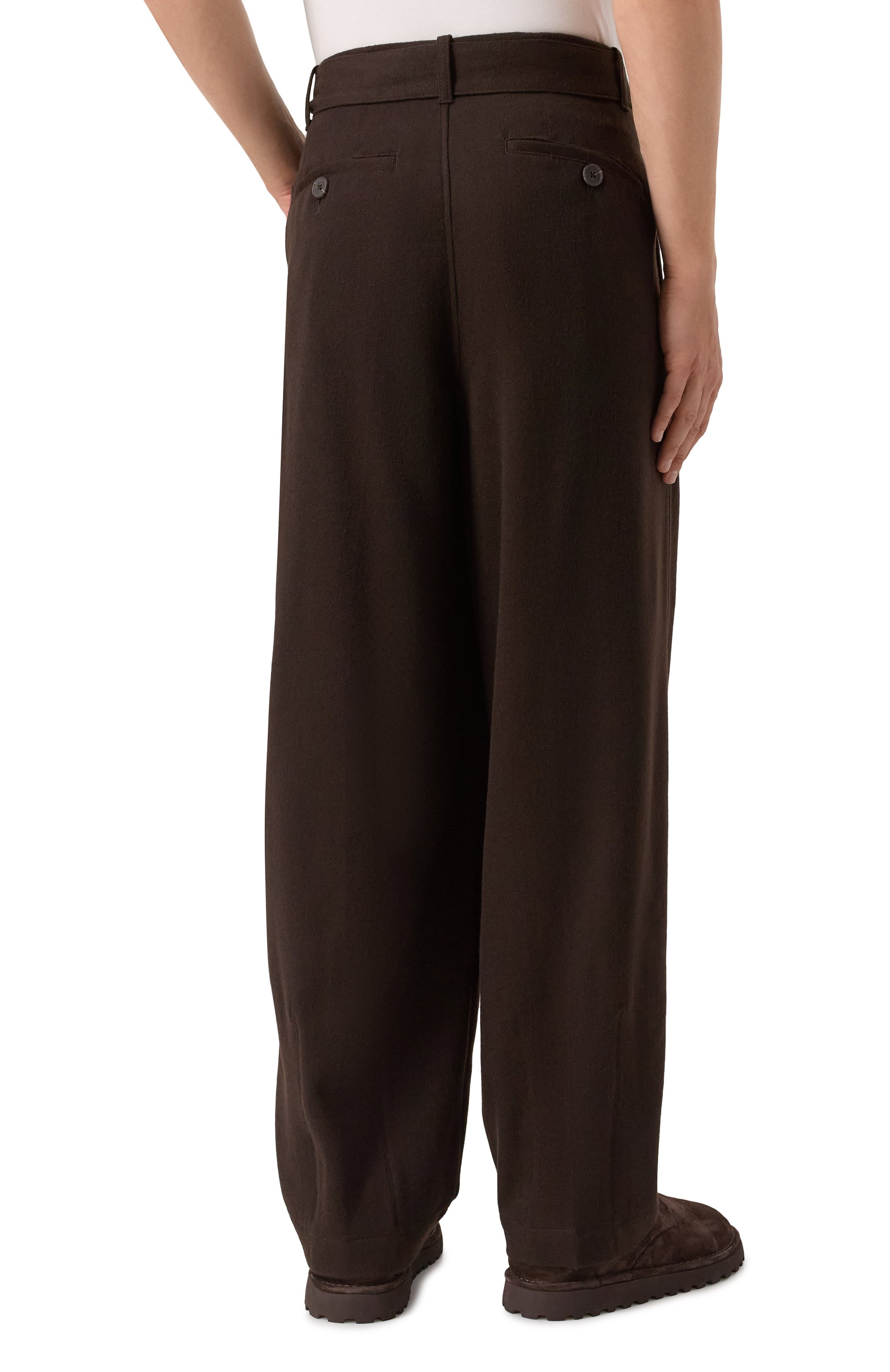 Брюки из шерсти и кашемира EMPORIO ARMANI, арт. EM003662/AF17835, фото 4