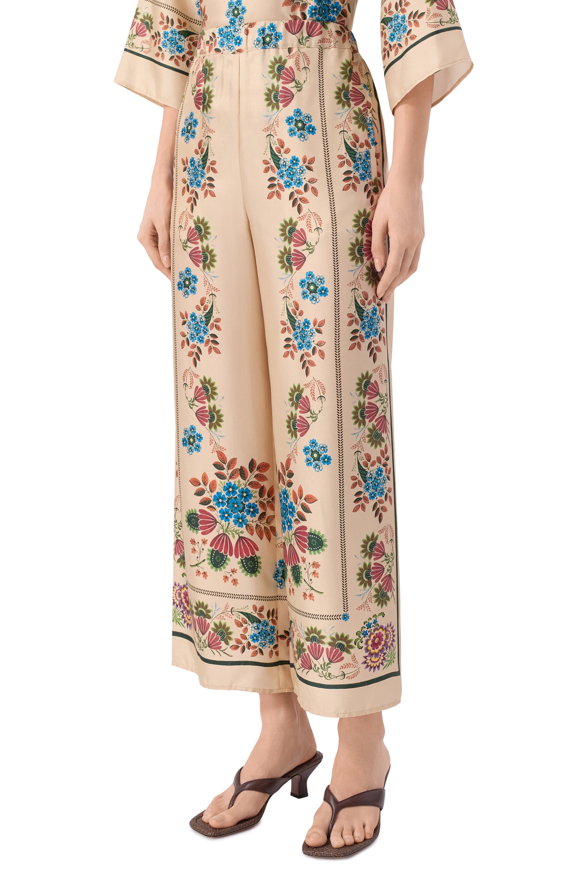 Шелковые брюки WEEKEND MAX MARA, арт. WKDSNACK, фото 3