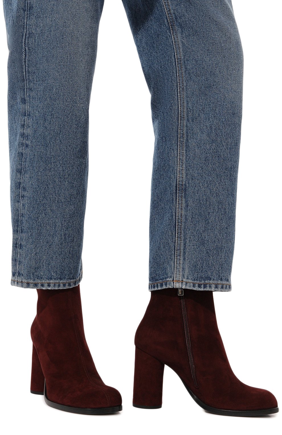 Замшевые ботильоны chloe MATTIA CAPEZZANI бордового цвета по цене 51900 руб., арт. W186/CAM0SCI0, фото 3 Замшевые ботильоны chloe MATTIA CAPEZZANI, арт. W186/CAM0SCI0, фото 3