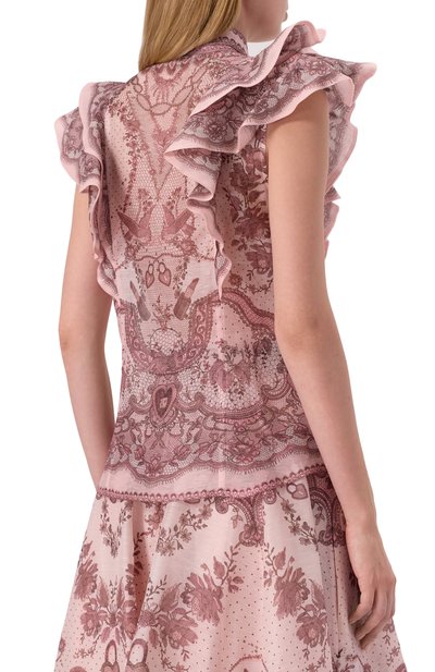 Блузка изо льна и шелка ZIMMERMANN, арт. 2167TR251, фото 4