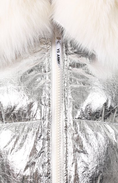 Пуховик YS ARMY PARIS серебряного цвета по цене 178000 руб., арт. 9WFV05676F62W, фото 5 Пуховик YS ARMY PARIS, арт. 9WFV05676F62W, фото 5