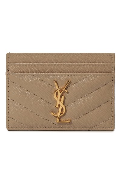 Женский кожаный футляр для кредитных карт monogram SAINT LAURENT, арт. 423291/B0W01
