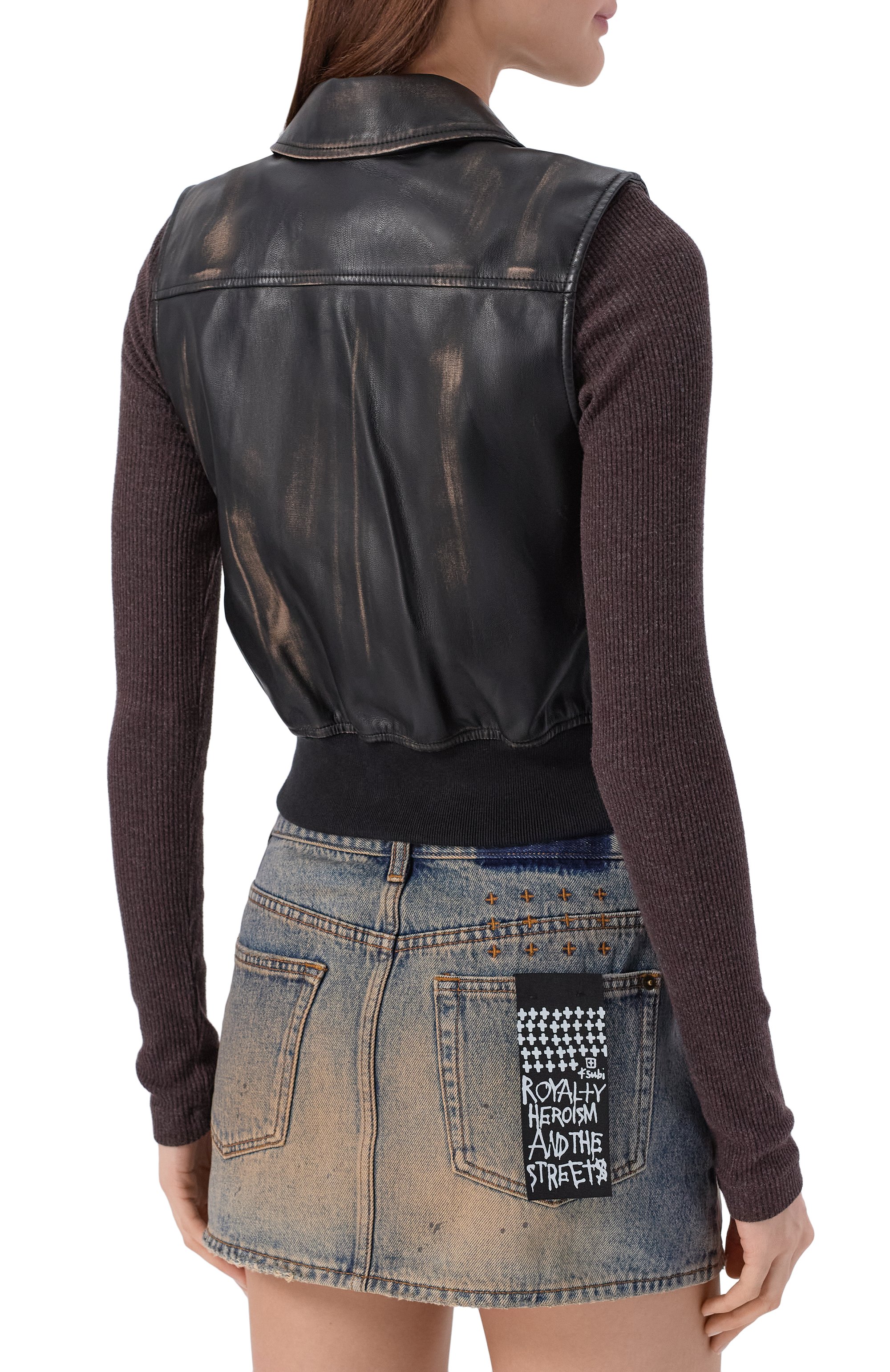 Жилет из экокожи DIESEL, арт. A20330/0ALBP, фото 4