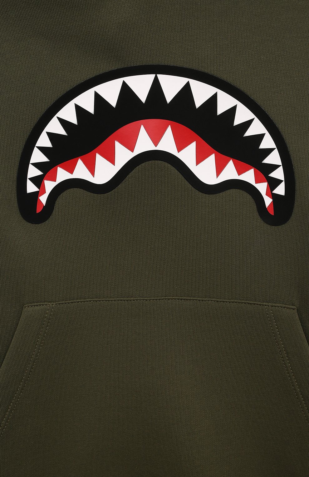 Хлопковое худи SPRAYGROUND хаки цвета по цене 18850 руб., арт. SPY1186GRN, фото 3 Хлопковое худи SPRAYGROUND, арт. SPY1186GRN, фото 3