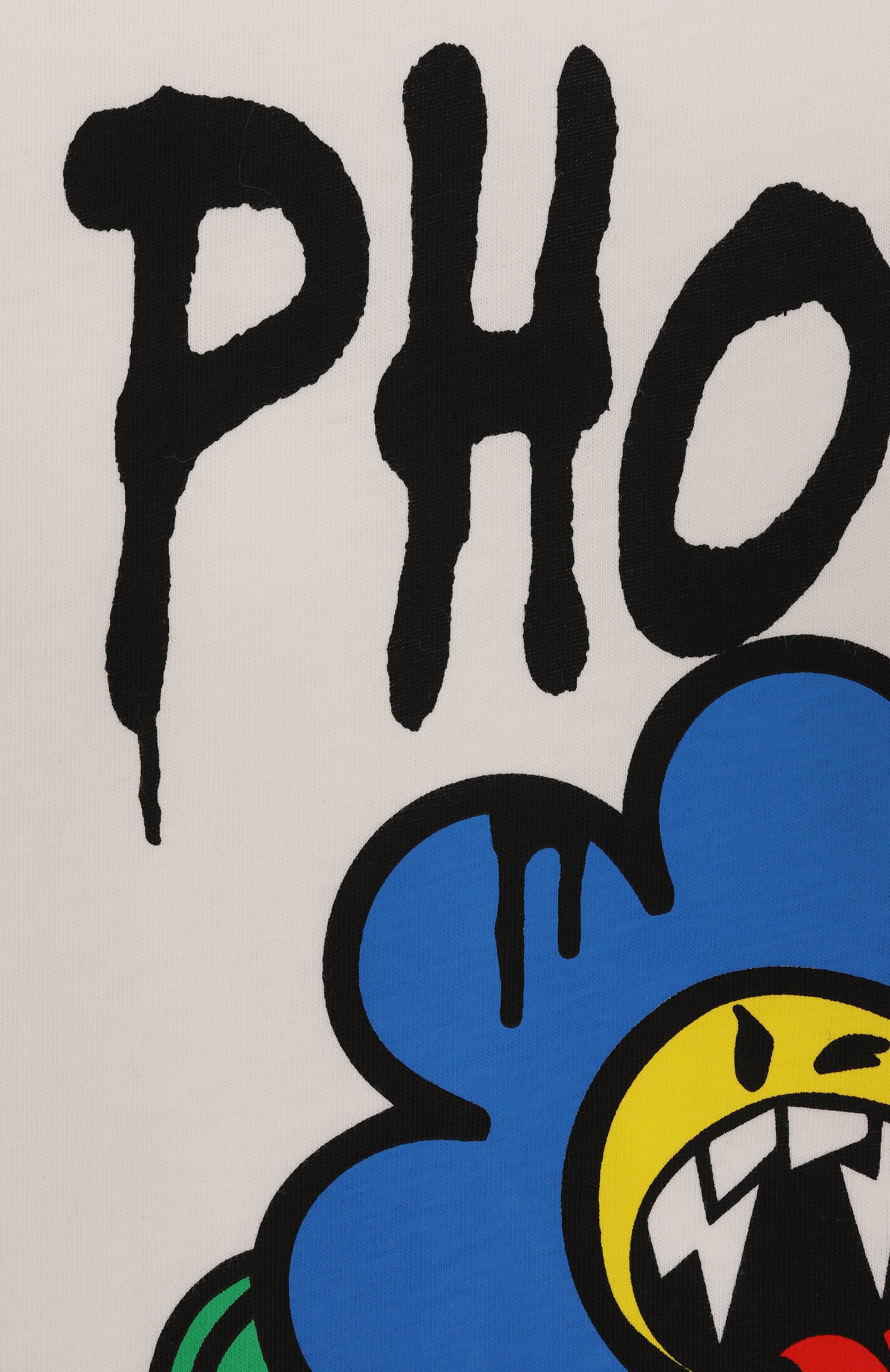 Хлопковая футболка PHOBIA ARCHIVE молочного цвета по цене 6155 руб., арт. PHK00769, фото 3 Хлопковая футболка PHOBIA ARCHIVE, арт. PHK00769, фото 3