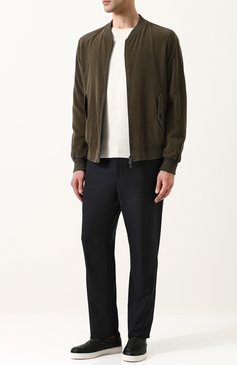 Брюки прямого кроя из смеси шерсти и кашемира GIORGIO ARMANI, арт. WSP040/0S100, фото 1