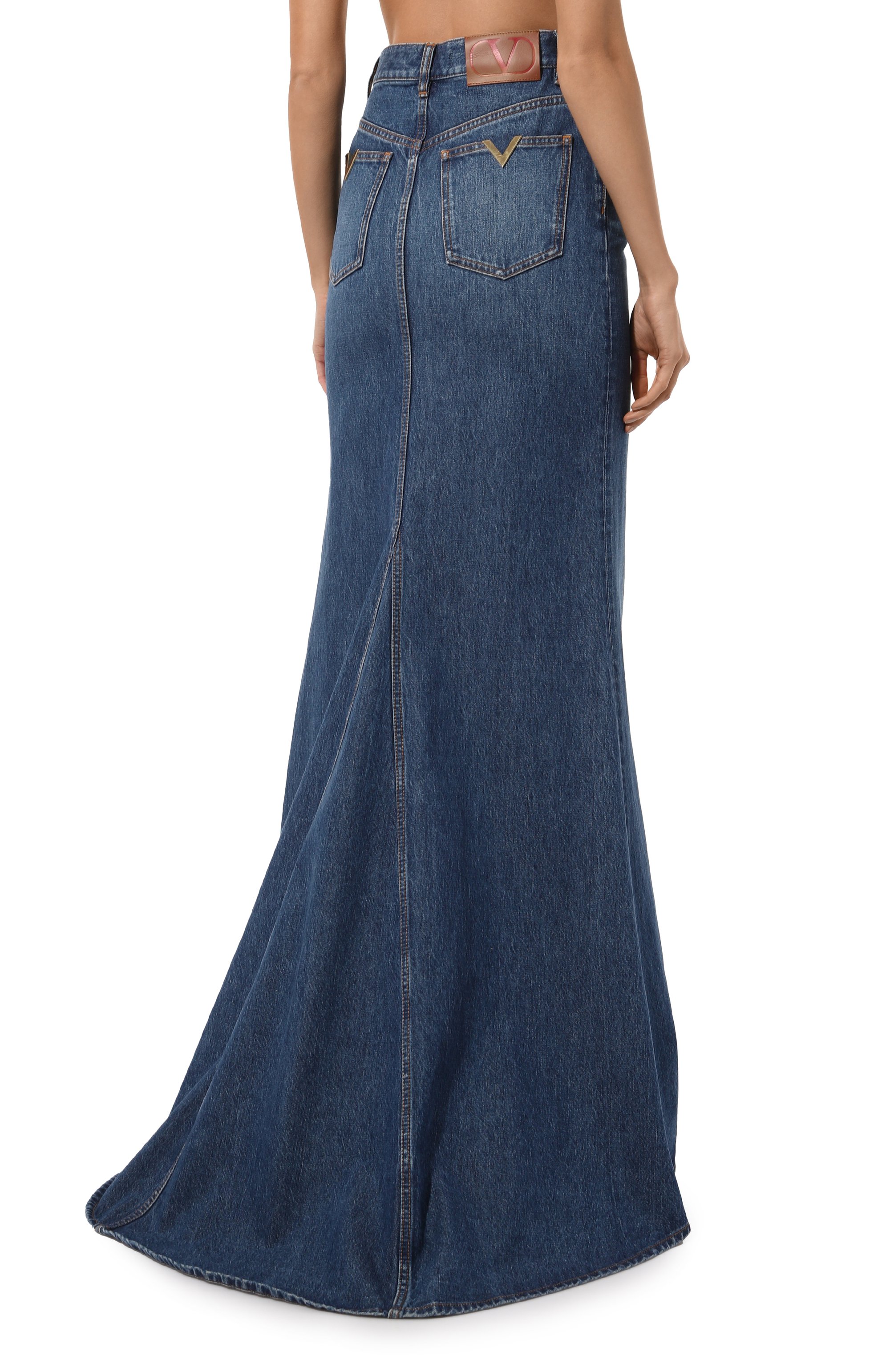 Джинсовая юбка VALENTINO, арт. 3B3DD15K805 528, фото 4