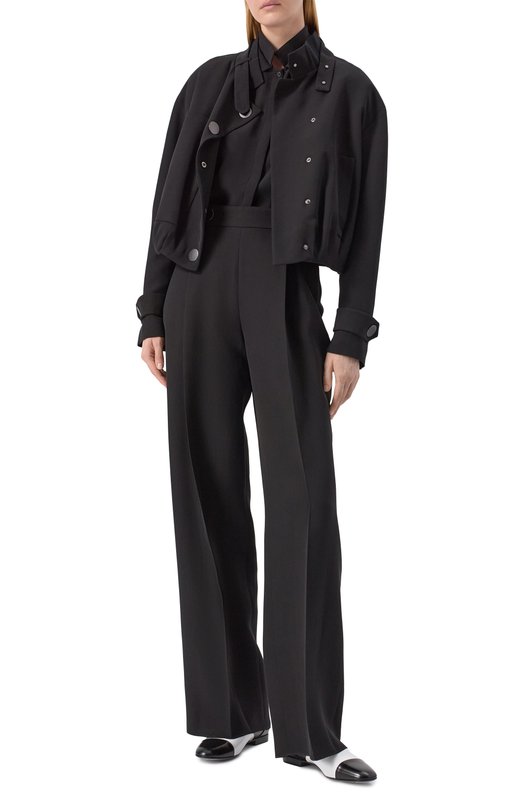Шелковые брюки Giorgio Armani GW001562/TE16469 Чёрный  GW001562/TE16469 Фото 2