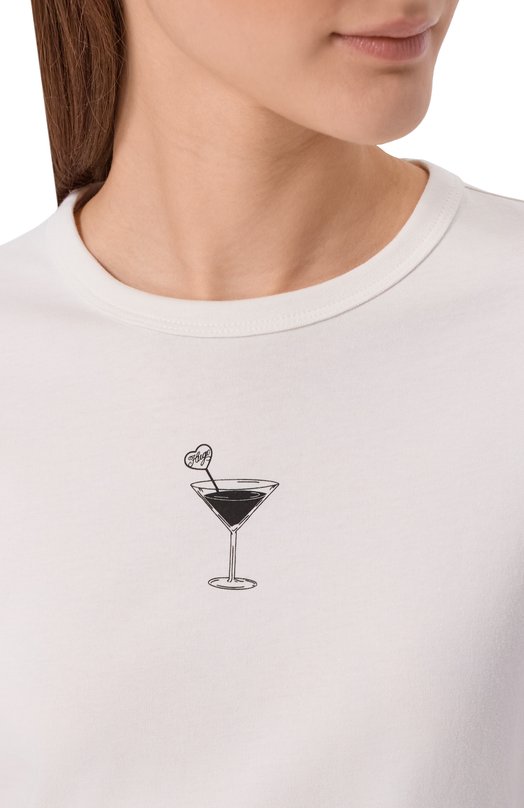 Хлопковая футболка HUGO Blue 50560769 Белый  50560769 Фото 5