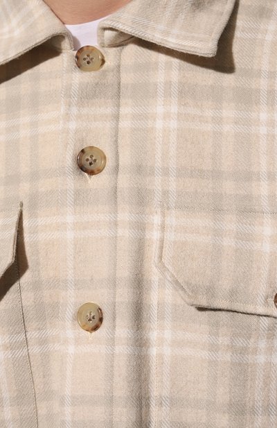 Рубашка из шерсти и хлопка ELEVENTY PLATINUM, арт. F75CAMF07 TES0F163, фото 5