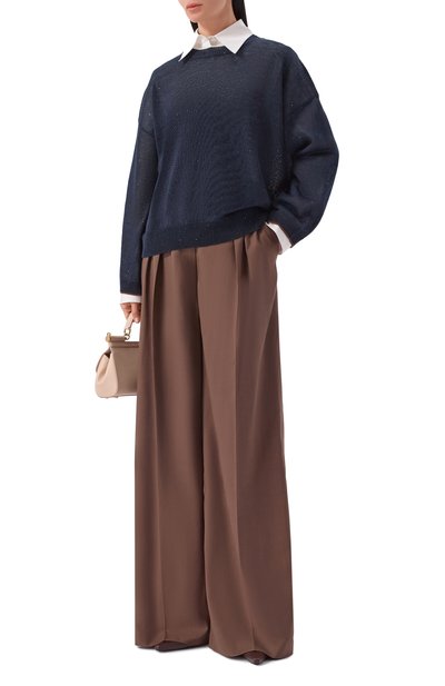 Льняной пуловер BRUNELLO CUCINELLI, арт. MDT796410, фото 2