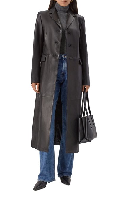 Женский кожаное пальто 12 STOREEZ, арт. 121969