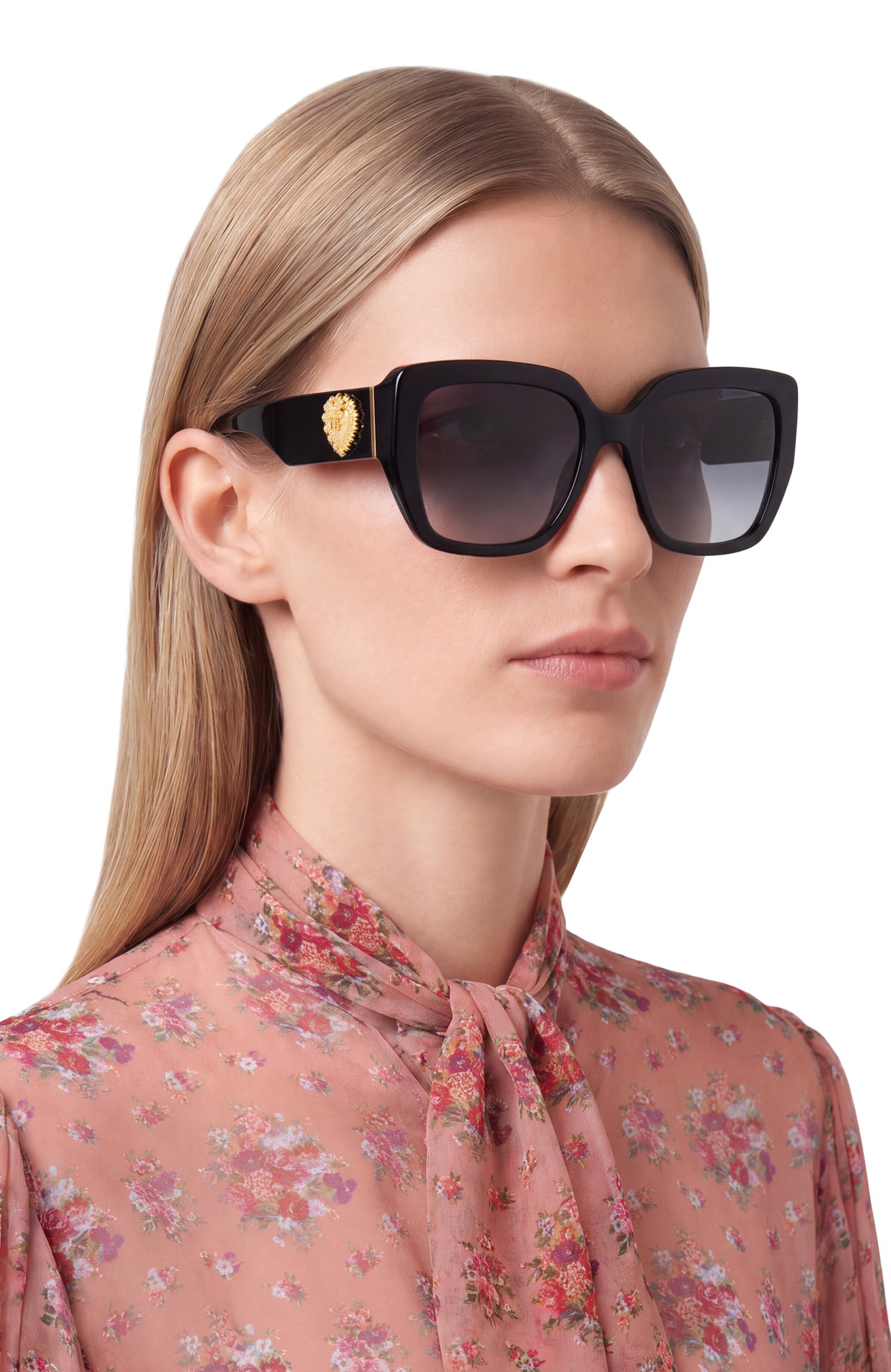 Солнцезащитные очки DOLCE & GABBANA черного цвета по цене 38100 руб., арт. 4538-501/8G, фото 2 Солнцезащитные очки DOLCE & GABBANA, арт. 4538-501/8G, фото 2