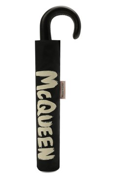 Мужской складной зонт ALEXANDER MCQUEEN черного цвета, арт. 663426/4A71Q | Фото 6 (Материал: Текстиль, Синтетический материал, Металл; Материал сплава: Проставлено; Нос: Не проставлено)