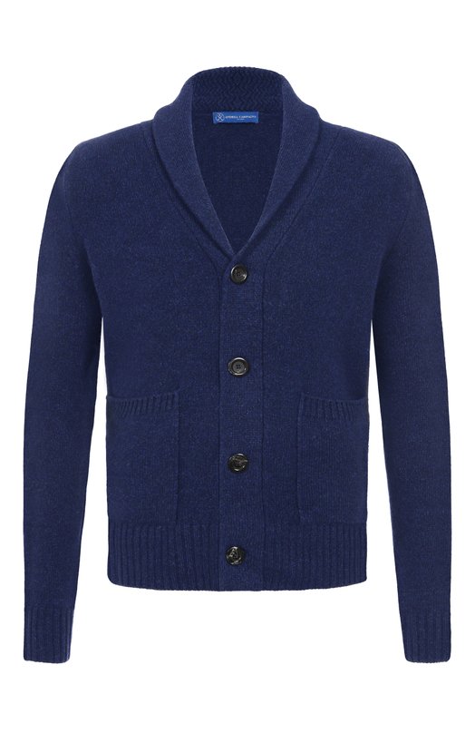 Шерстяной кардиган Andrea Campagna M5625-6452T Синий M5625-6452T