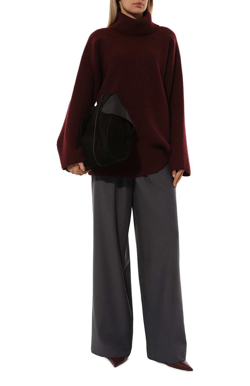 Шерстяные брюки JM STUDIO серого цвета по цене 25970 руб., арт. FW242505, фото 2 Шерстяные брюки JM STUDIO, арт. FW242505, фото 2