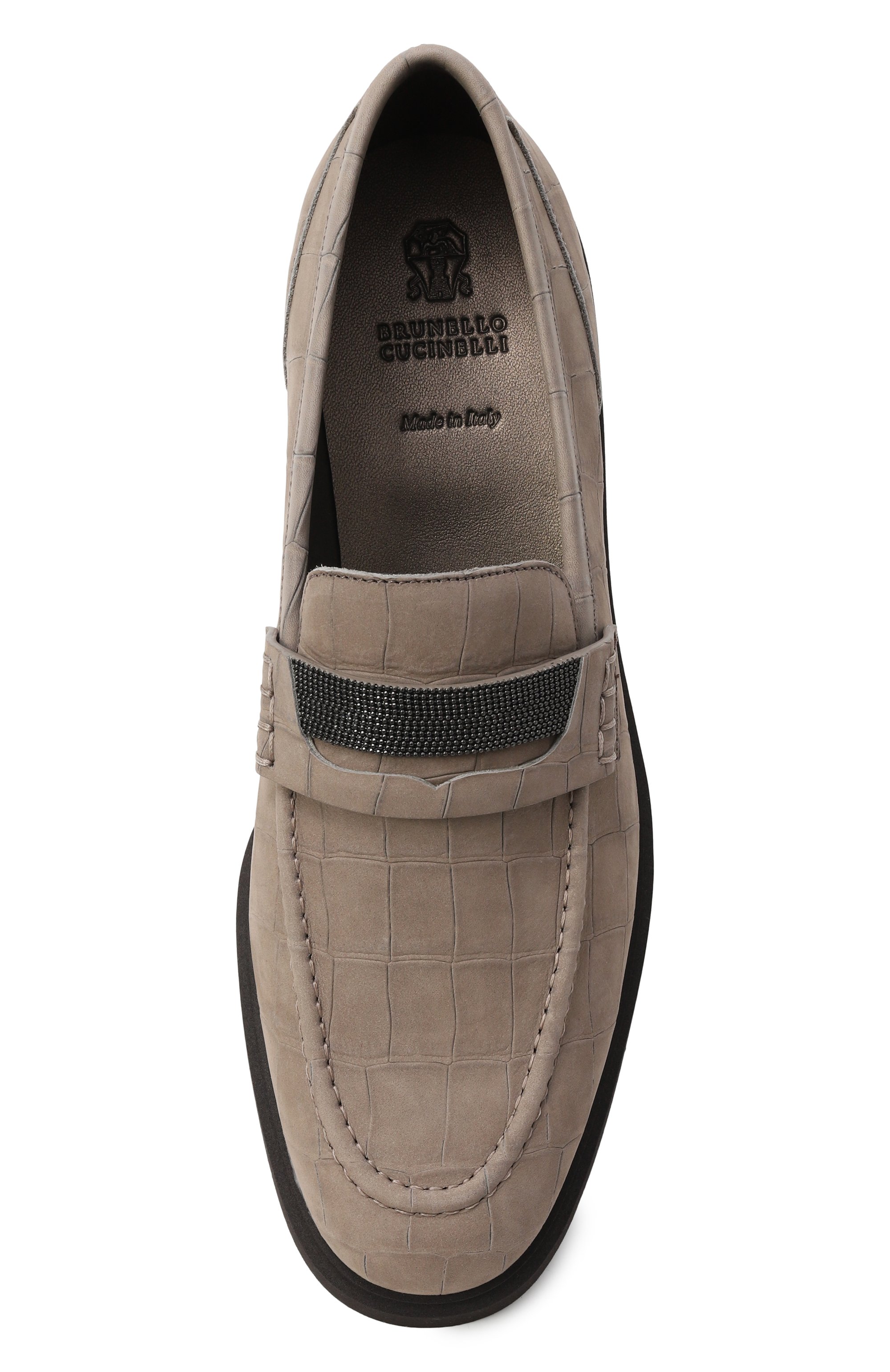 Пенни-лоферы из нубука BRUNELLO CUCINELLI, арт. MZDCG2370P, фото 6