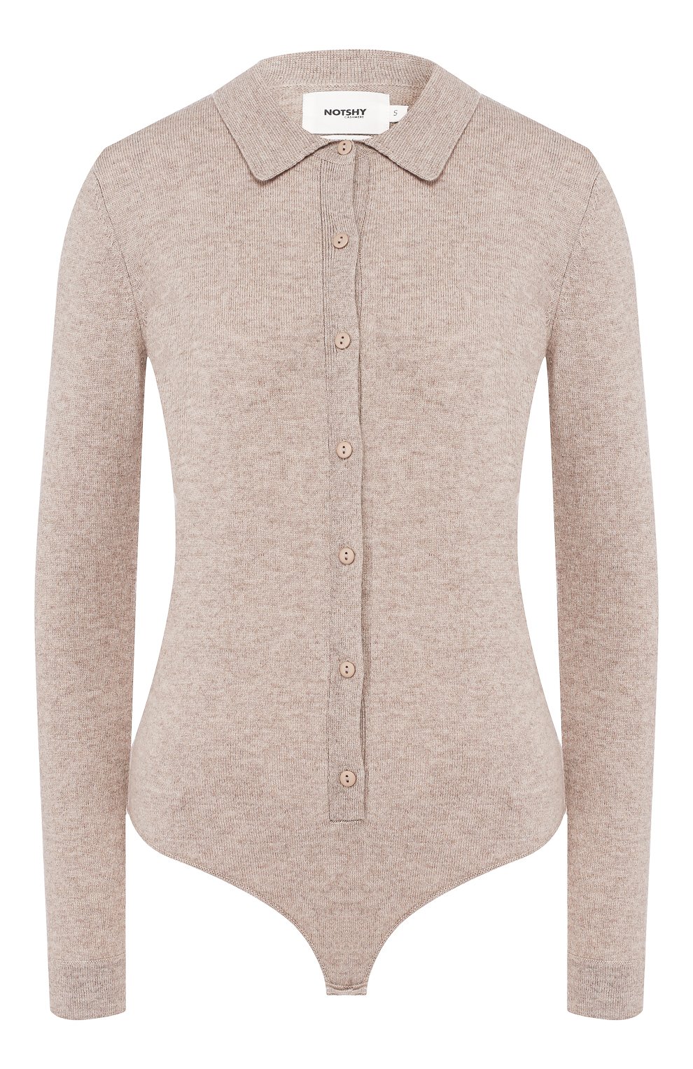 Шерстяное боди NOT SHY бежевого цвета по цене 11250 руб., арт. 3503036, фото 1 Шерстяное боди NOT SHY, арт. 3503036, фото 1