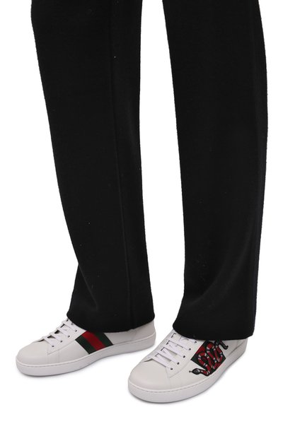 Кожаные кеды ace GUCCI, арт. 456230/02JP0, фото 3