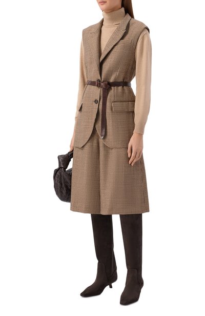 Шерстяной жилет BRUNELLO CUCINELLI темно-бежевого цвета по цене 462000 руб., арт. MG5467259P, фото 2 Шерстяной жилет BRUNELLO CUCINELLI, арт. MG5467259P, фото 2