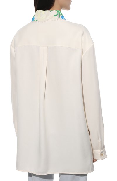 Рубашка JIL SANDER белого цвета по цене 217500 руб., арт. JSWT605806-WT360500, фото 4 Рубашка JIL SANDER, арт. JSWT605806-WT360500, фото 4