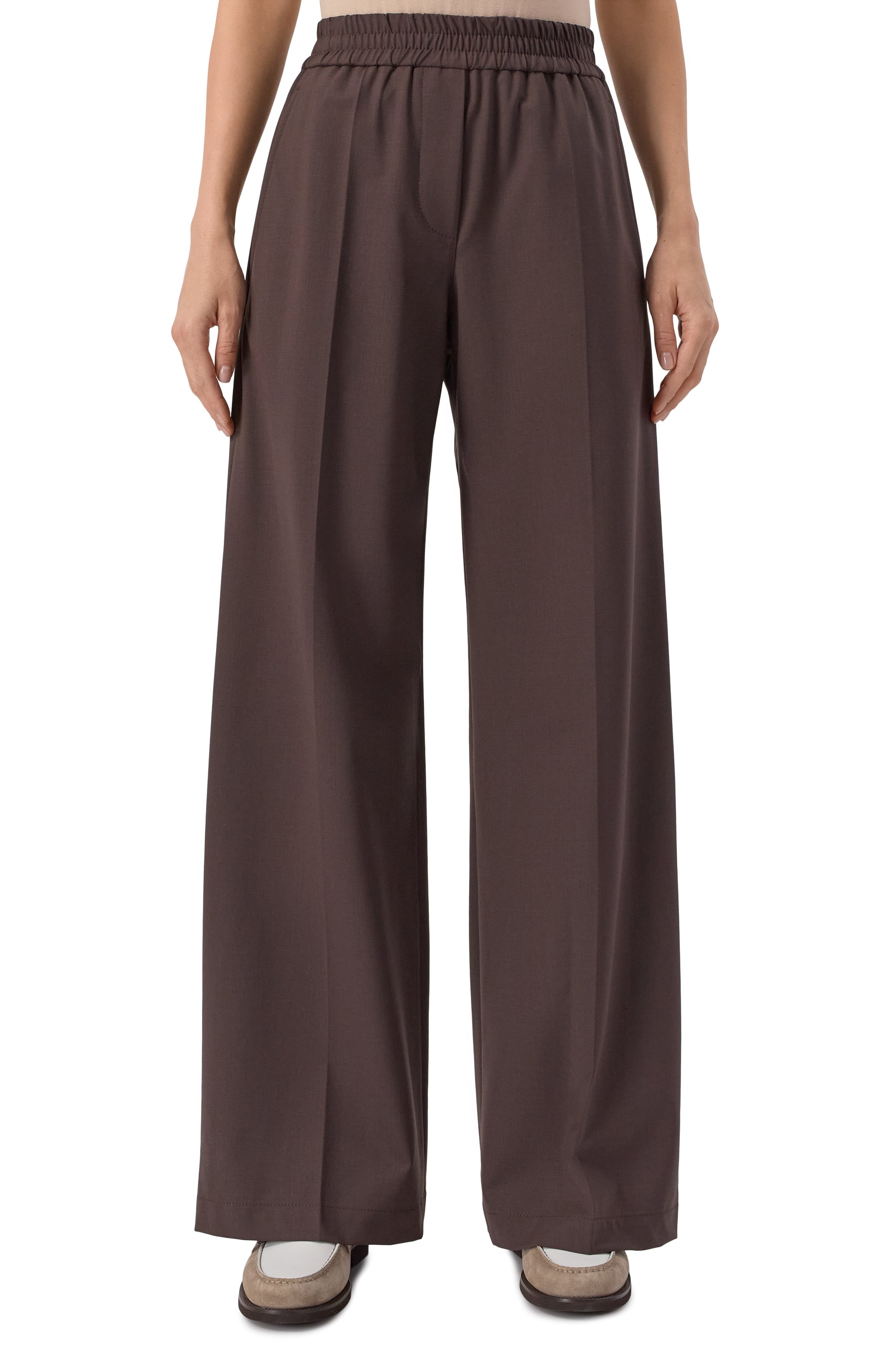 Шерстяные брюки BRUNELLO CUCINELLI, арт. MPW07P9002, фото 3