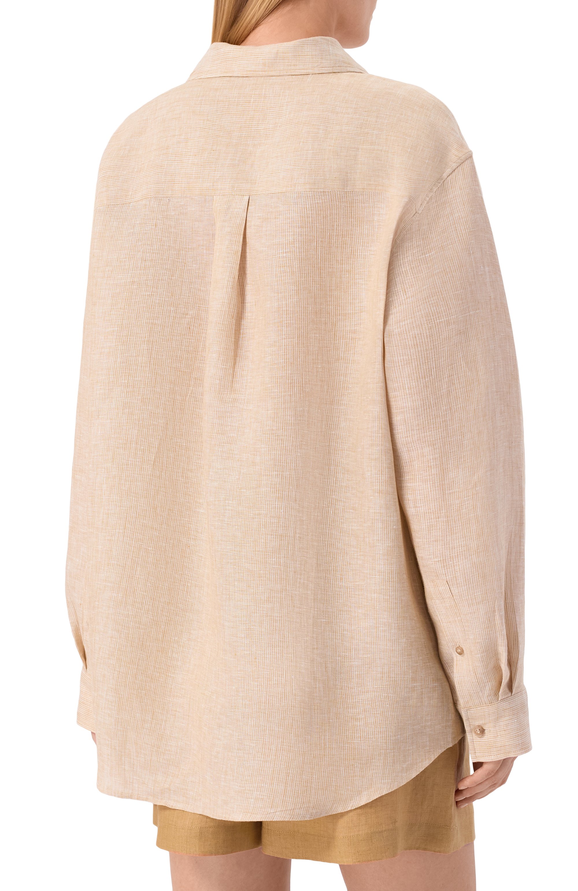 Льняная рубашка 12 STOREEZ, арт. 138098, фото 4