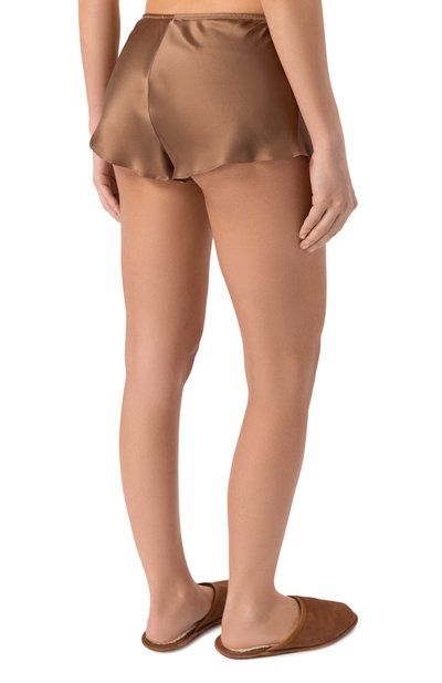 Шелковые шорты SIMONE PERELE темно-бежевого цвета по цене 13490 руб., арт. 15B640, фото 4 Шелковые шорты SIMONE PERELE, арт. 15B640, фото 4