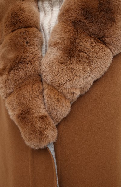 Жилет из шерсти викуньи и кашемира с воротником из меха шиншиллы LORO PIANA, арт. FAL4699/VVIC, фото 5