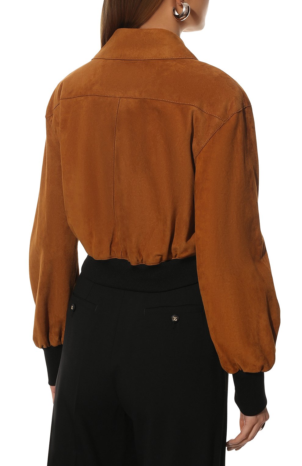 Замшевый бомбер KHAITE, арт. 6058709/MERCEDES, фото 4