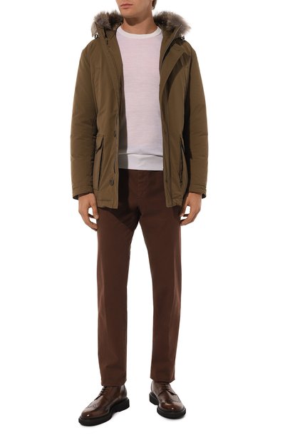 Пуховик с отделкой из койота HERNO, арт. PI000940U/12343, фото 2