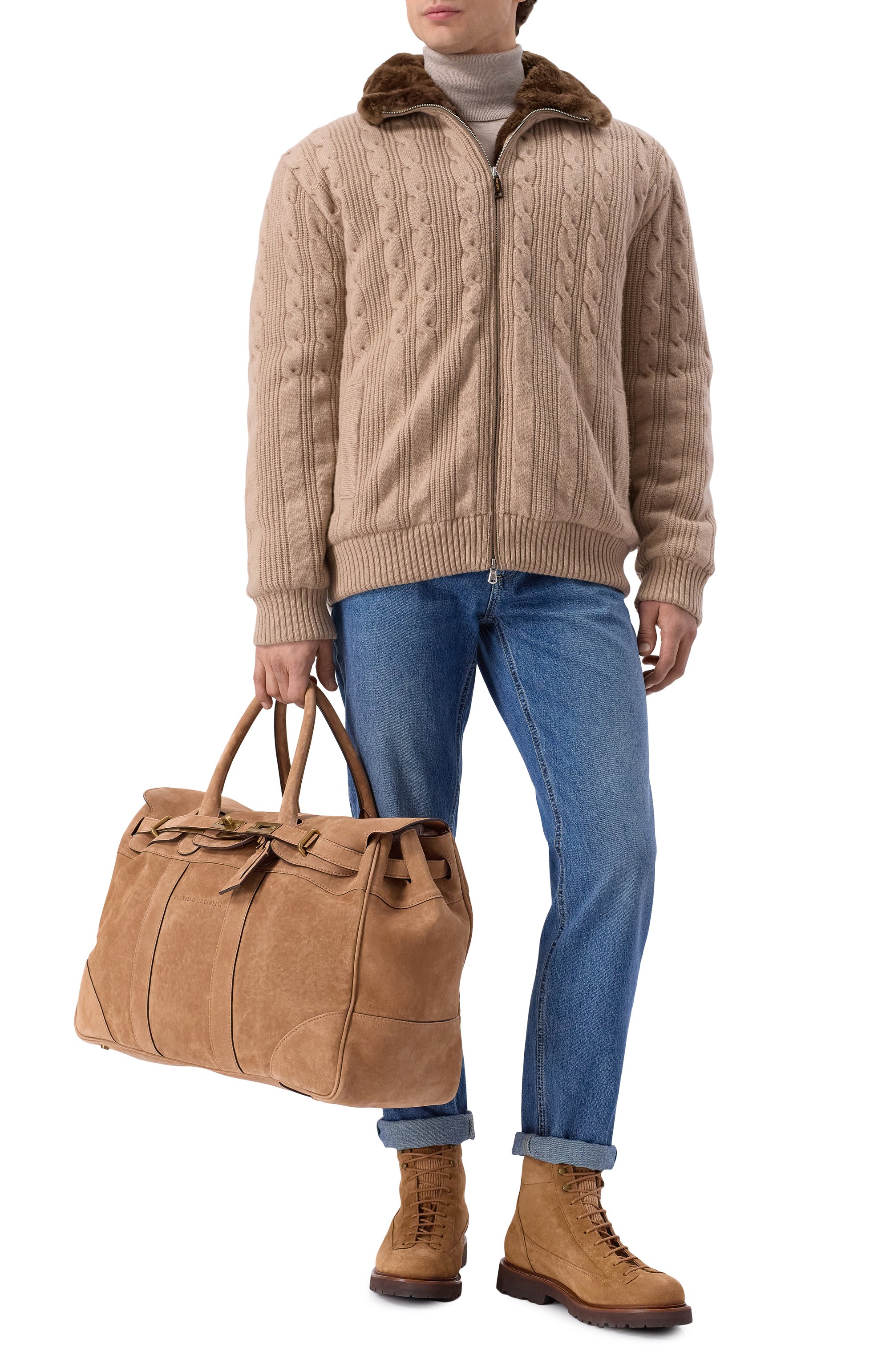 Кашемировый бомбер с подкладкой из бобра KANGRA бежевого цвета по цене 522500 руб., арт. 9151/09 02, фото 2 Кашемировый бомбер с подкладкой из бобра KANGRA, арт. 9151/09 02, фото 2