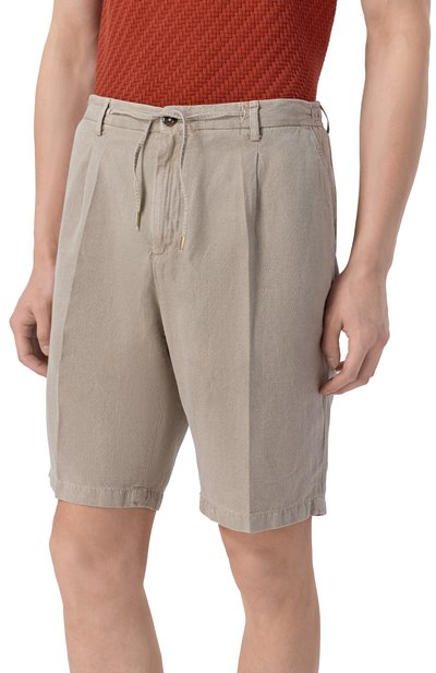 Шорты изо льна и хлопка ANDREA CAMPAGNA, арт. T0UL0NAC/300145, фото 3