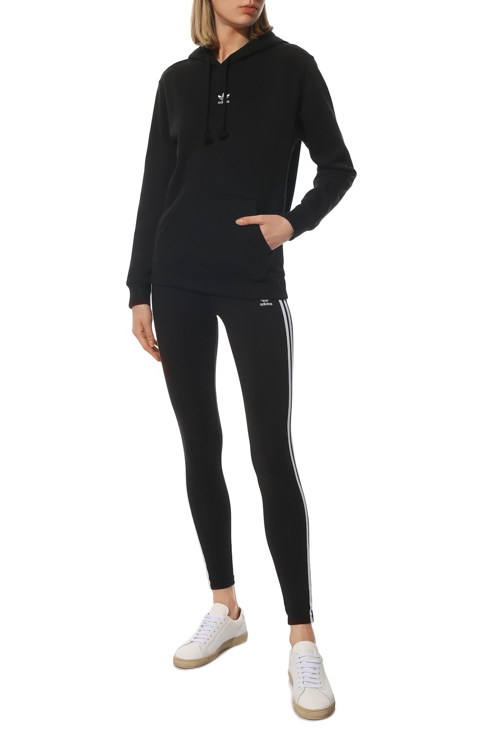 Хлопковые легинсы ADIDAS ORIGINALS, арт. HD2350, фото 2