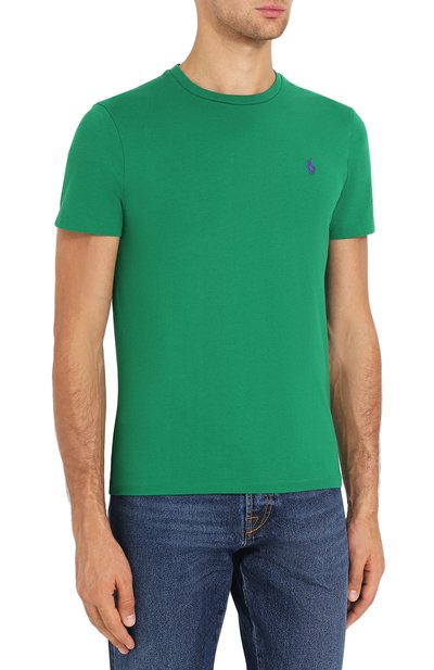 Хлопковая футболка  POLO RALPH LAUREN, арт. 710671438, фото 3