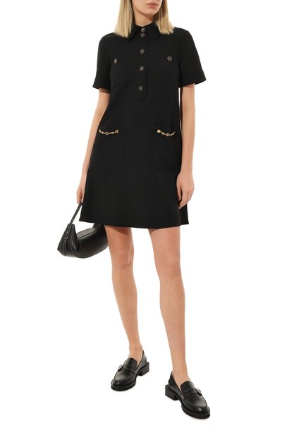 Платье из шелка и шерсти GUCCI, арт. 661672 ZAD88, фото 2