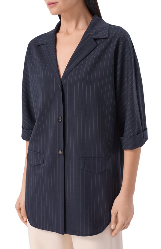 Шерстяная рубашка Kiton D61406K0970 Синий  D61406K0970 Фото 3